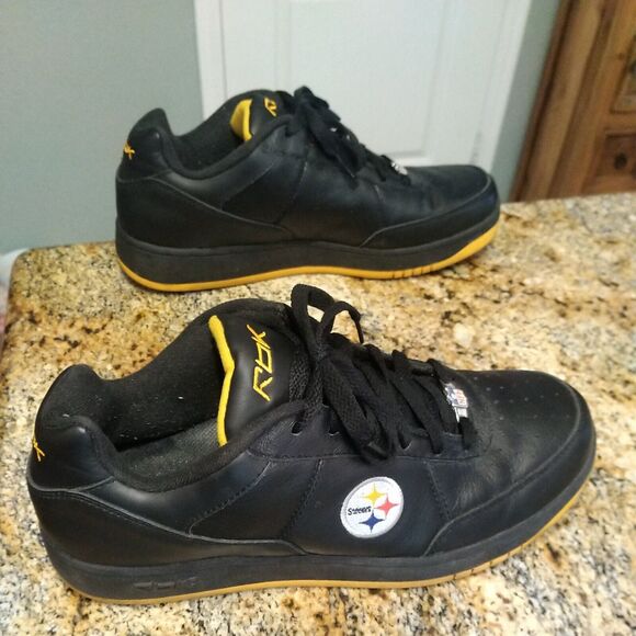 Rare Reebok Pittsburgh Steelers NFL Official Shoes 12 Shoes Black Yellow main image 11